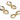 Push Back Stud Earring - Brass - Zircon - 925 silver stud - 18K Real Gold Plated Brass - 12.6gr - MJ101842 - MinjuanRong