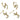 Push Back Stud Earring - Brass - Zircon - 925 silver stud - 18K Real Gold Plated Brass - 4.7gr -MJ101838 - MinjuanRong