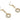 Push Back Stud Earring - Brass - Zircon - 925 silver stud - 18K Real Gold Plated Brass - 9.53gr - MJ200924 - MinjuanRong