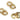 Push Back Stud Earring - Brass - Stainless Steel Stud - 18K Real Gold Plated Brass - 7.2gr - MJ200357 - MinjuanRong