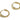 Huggie Hoop Wire Earring - Brass - Zircon - Brass Stud - 18K Real Gold Plated Brass - 3.6gr - MJ102157 - MinjuanRong