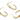 Push Back Stud Earring - Brass - Brass stud - 18k real gold plated brass - 5.5gr - MJ200369 - MinjuanRong