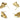 Push Back Stud Earring - Brass - Stainless Steel Stud - 18K Real Gold Plated Brass - 7.4gr - MJ200352 - MinjuanRong