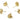 Push Back Stud Earring - Brass - Stainless Steel Stud - 18K Real Gold Plated Brass - 6.18gr - MJ200925 - MinjuanRong