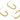 Push Back Stud Earring - Brass - Iron stud - 18K Real Gold Plated Brass - 5.5gr - MJ201785 - MinjuanRong