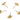 Push Back Stud Earring - Brass - Zircon - Brass Stud - 18K Real Gold Plated Brass - 2.8gr - MJ200356 - MinjuanRong