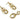 Push Back Stud Earring - Brass - 18K Real Gold Plated Brass - 9.1gr - MJ201823 - MinjuanRong