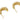 Push Back Stud Earring - brass - 925 silver stud - 18K Real Gold Plated - 8.1gr - MJ100653 - MinjuanRong