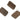 Push Back Stud Earring - Hemu wood - 316 Stainless Steel - BROWN - 4.2gr - MJ200743 - MinjuanRong