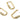 Huggie Hoop Wire Earring - Brass - Zircon - 18k real gold plated brass - 5.1gr - MJ200250 - MinjuanRong