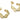 Push Back Stud Earring - brass - Imitation silver needle - 18k real gold plated - 8gr - MJ100689 - MinjuanRong