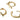 Huggie Hoop Wire Earring - Brass - Enamel - 18k real gold plated brass - 3.4gr - MJ200455 - MinjuanRong