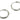 Huggie Hoop Wire Earring - Brass - 18K Real White Gold Plated Brass - 2.7gr - MJ101077 - MinjuanRong
