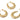 Hinged Back Earring - Brass - 18k real gold plated brass - 10.12gr - MJ201210 - MinjuanRong