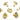Push Back Stud Earring - Brass - 925 silver stud - 18k real gold plated brass - 7.9gr - MJ200480 - MinjuanRong