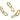 Push Back Stud Earring - Brass - Zircon - 925 silver needle - 18k real gold plated - 8.3gr - MJ200449 - MinjuanRong