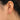 Push Back Stud Earring - Brass - 316 Surgical Stainless Steel Stud - 18K Real Gold Plating - 6.1gr - MJ200636 - MinjuanRong