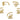 Cuff Earring - Brass - Zircon - 18K Real Gold Plated - 4.3gr - MJ200333 - MinjuanRong