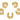 Cuff Earring - Brass - 18K Real Gold Plated Brass - 4.7gr - MJ200332 - MinjuanRong