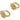 Huggie Hoop Wire Earring - Brass - Zircon - Cat eye Stone - 18k real gold plated brass - 6.5gr. - MJ200432 - MinjuanRong