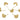 Push Back Stud Earring - Brass - 316 stainless steel stud - 18k real gold plated brass - 4.4gr - MJ200464 - MinjuanRong