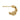 Push Back Stud Earring - Brass - 316 stainless steel stud - 18k real gold plated brass - 4.4gr - MJ200312 - MinjuanRong