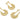 Hinged Back Earring - Brass - 18K Real Gold Plated Brass - 6.7gr - MJ200431 - MinjuanRong