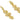 Push Back Stud Earring - Brass - 316 Stainless Steel Stud - 18K Real Gold Plated Brass - 19gr - MJ200399 - MinjuanRong