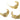 Push Back Stud Earring - Brass - Steel Stud - 18k real gold plated brass - 10.8gr - MJ102067 - MinjuanRong