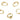 Huggie Hoop Wire Earring - Brass - Steel Stud - 18k real gold plated brass - 2.8gr - MJ100906 - MinjuanRong