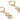 Lever back Earring - Brass - Zircon - 18k real gold plated brass - 3.8gr - MJ100866 - MinjuanRong