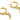 Huggie Hoop Wire Earring - Brass - Zircon - 18K Real Gold Plated Brass - 3.8gr - MJ200404 - MinjuanRong