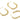 Push Back Stud Earring -Brass - 925 silver stud - 18K Real Gold Plated Brass - 10.9gr. - MJ200438 - MinjuanRong