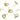 Push Back Stud Earring - Brass - 316 Stainless Steel Stud - 18K Real Gold Plated Brass - 3.4gr - MJ200437 - MinjuanRong
