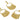 Push Back Stud Earring - brass - 925 silver stud - 18K Real Gold Plated - 10.9gr - MJ200026 - MinjuanRong