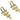 Push Back Stud Earring - brass - Steel Stud - 18k real gold plated - 8gr - MJ200020 - MinjuanRong