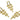 Push Back Stud Earring - brass - Steel Stud - 18k real gold plated - 8gr - MJ200020 - MinjuanRong