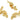 Push Back Stud Earring - Brass - 316 stainless steel stud - 18k real gold plated brass - 15.82gr- MJ200883 - MinjuanRong