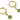 Lever back Earring - Brass - Zircon - 18k real gold plated brass - 3.2gr - MJ100865 - MinjuanRong