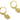 Leverback Earring - Brass - Zircon - 18k real gold plated brass - 3.46gr - MJ201147 - MinjuanRong