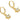 Leverback Earring - Brass - Zircon - 18k real gold plated brass - 3.35gr - MJ201146 - MinjuanRong