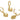 Lever back Earring - Brass - Zircon - 18k real gold plated brass - 3.8gr -MJ100883 - MinjuanRong