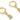Lever back Earring - Brass - Zircon - 18k real gold plated brass - 3.4gr - MJ100873 - MinjuanRong
