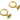 Huggie Hoop Wire Earring - Brass - 316 stainless steel stud - Zircon - 18K Real Gold Plated Brass - 3.8gr - MJ200522 - MinjuanRong