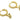 Huggie Hoop Wire Earring - Brass - 316 stainless steel stud - Zircon - 18K Real Gold Plated Brass - 3.7gr - MJ100023 - MinjuanRong
