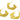 Push Back Stud Earring - Brass - 925 silver stud - 18K Real Matte Gold Plated - 6.5gr - MJ100006 - MinjuanRong