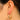 Push Back Stud Earring - brass - 316 Stainless Steel stud - 18k real gold plated brass - 13.2gr - MJ200037 - MinjuanRong
