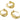 Huggie Hoop Wire Earring - Brass - 316 stainless steel stud - 18K Real Gold Plated Brass - 5.1gr - MJ100045 - MinjuanRong