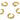 Huggie Hoop Wire Earring - Brass - 316 stainless steel stud - Zircon - 18K Real Gold Plated Brass - 2.7gr - MJ100056 - MinjuanRong