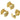 Huggie Hoop Wire Earring - Brass - 316 stainless steel stud - Zircon - 18K Real Gold Plated Brass - 5.7gr - MJ100035 - MinjuanRong